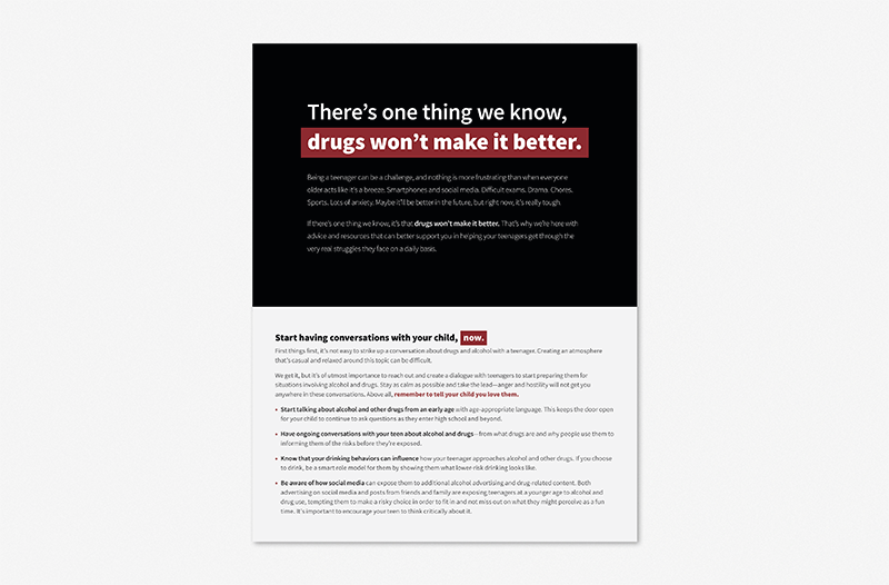 Substance Use Prevention Flyer for Parents thumbnail